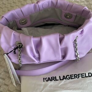 Karl Lagerfeld Lilac Shoulder Bag